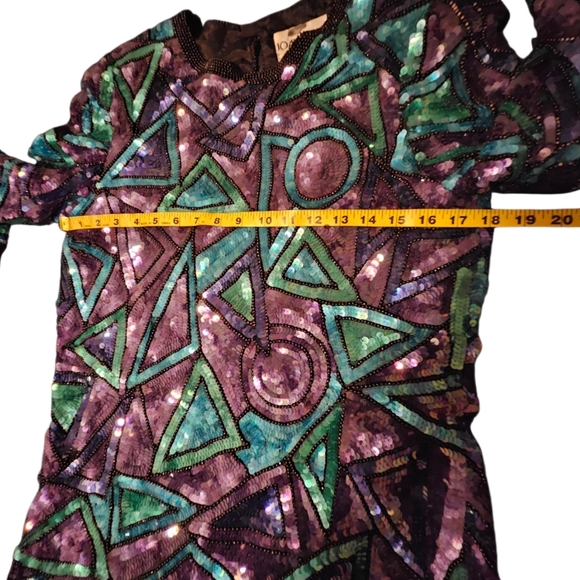 Gorgeous Sequins Joan Leslie Evenings Blouse-Size Medium - Picture 15 of 16